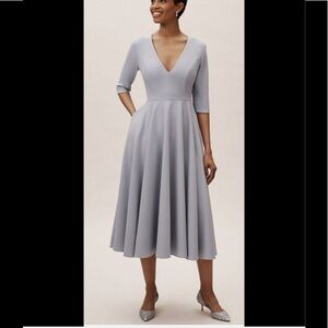 sachin and babi light blue dress NWT BHLDN Anthropologie Plus Adena Square Neck Bridesmaid Maxi Dress main image 0